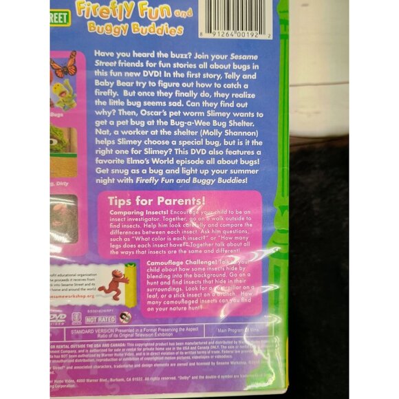 Sesame Street "Firefly Fun And Buggy Buddies" DVD Featuring Elmo & Friends Educa - Picture 5 of 9